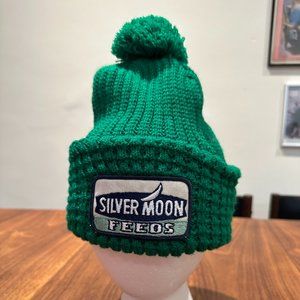 Vintage 90's Green Farmer's Stocking Cap - Silver Moon Feeds